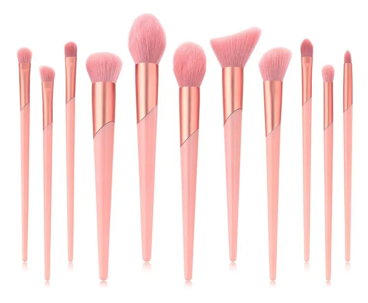

Private label Pink 11PCS make up tools 11pcs makeup brush kit brush set