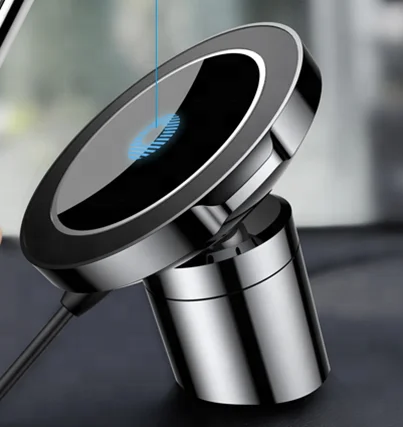 

Fast Air Vent Magnetic Wireless Car Charger with Holder Mount for Cell Phone Universal, Black