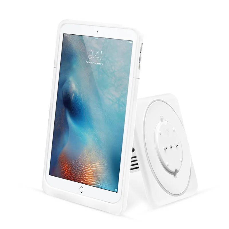 

Smart Home Charging Station tablet stand Wall Mount with Charger for 9.7 iPad wall charger case, White
