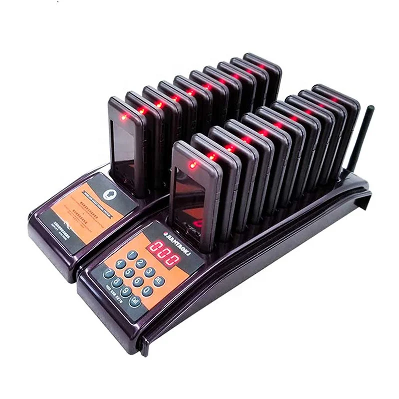 

Decorated Style Wireless Food Court Pager System, Dark purple