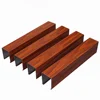 Custom U-shape Timber Look Ceiling System Metal Wooden Classics Design Ceiling