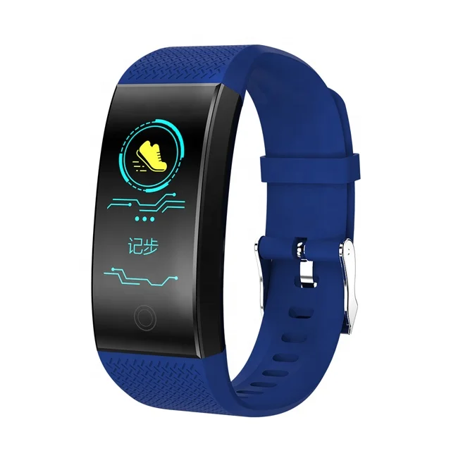 

QW18 IP67 Waterproof Sedentary Reminders Oxygen Blood Pressure Test Sport Bracelet Smart Watch