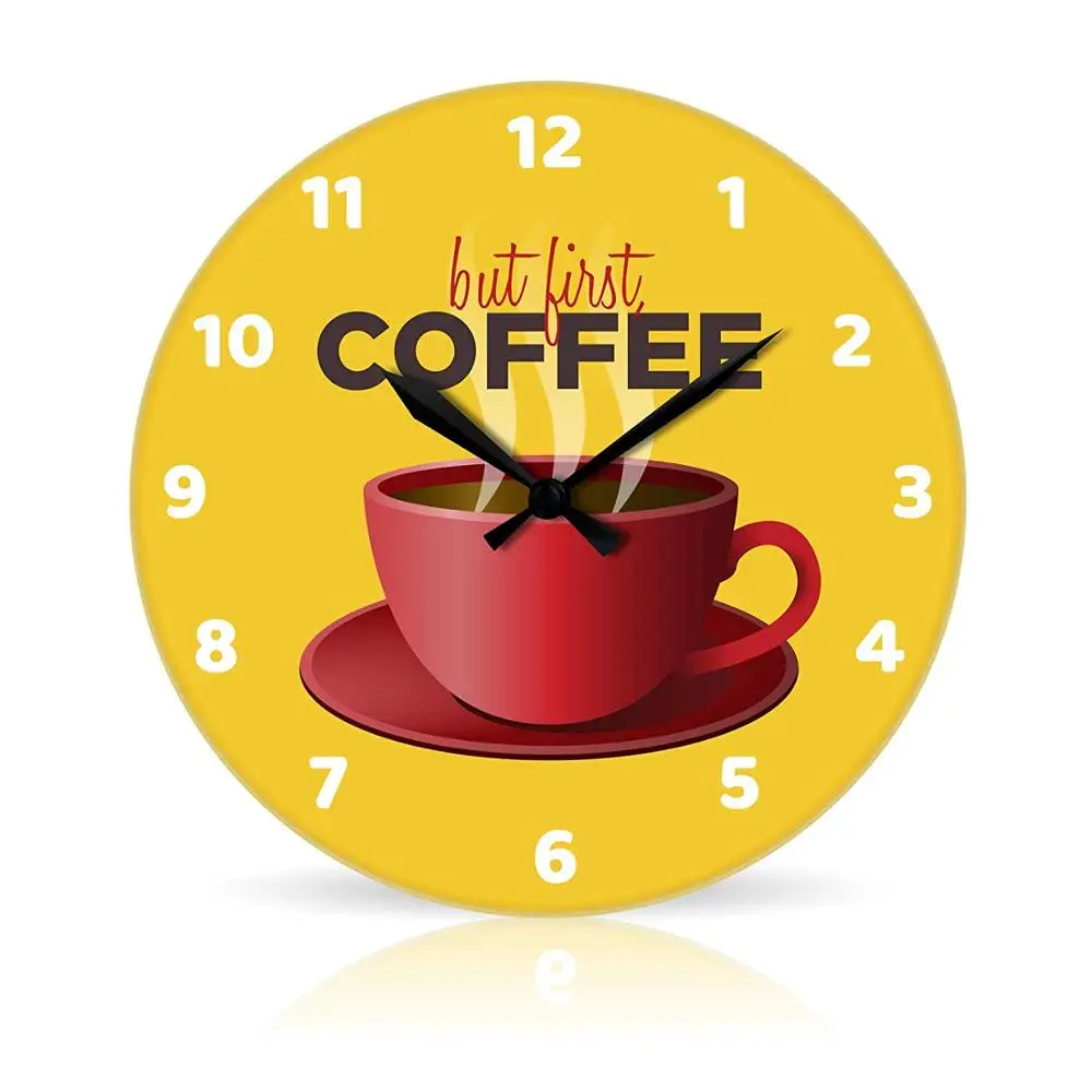 
Custom Acrylic round wall clock Silent Art Painting for Kids Bedroom Living Room Office School Home Decor 