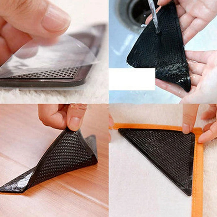 
Magic Accessories Reusable Triangle Pads 4X Rugged Rug Carpet Grippers 