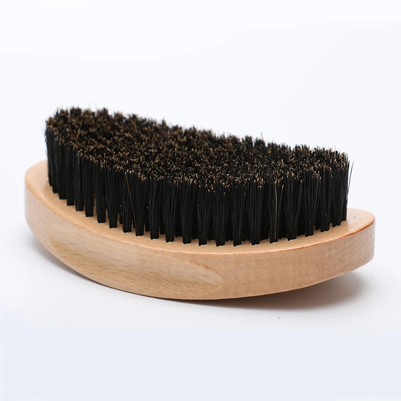 

Wholesale Wooden Boar Bristle Beard Brush Custom Barber Hair Mens Shaving Brush, Wood color