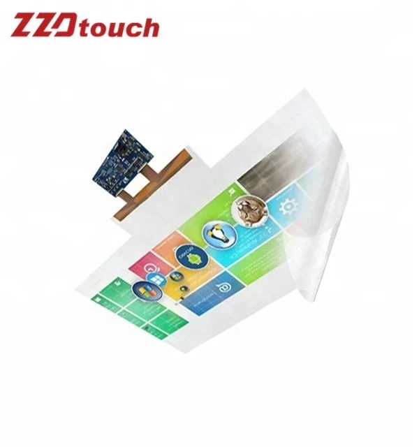 

ZZDtouch 58 inch touch foil 40 points holographic transparent usb touch screen film