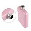 whiskey bottle travel pink flask gift set new design 6oz hip flask plastic bottle