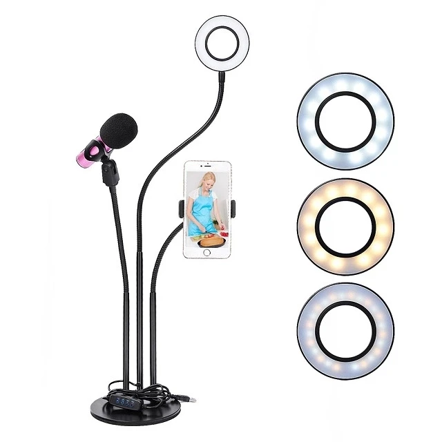 

3 in 1 Led Selfie Licht Selfie Ring Light