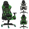 Modern Green Leather Custom Gaming Chairs for PC Gaming