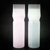 Hair care soft flexible oil application bottle pe comb cap