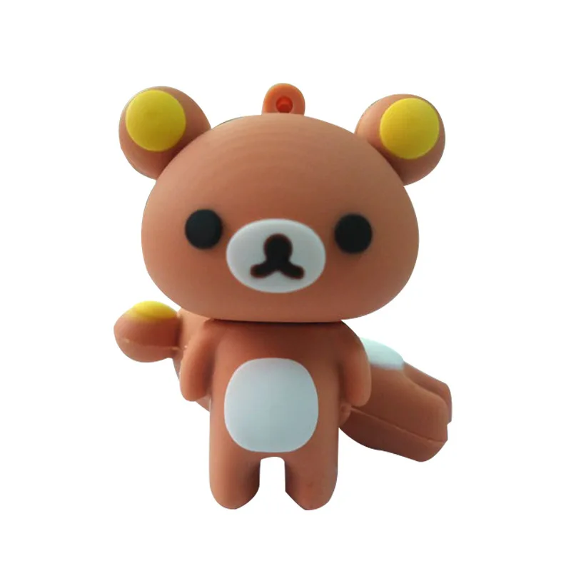 

Popular OEM Design USB Flash Drive Cartoon Bear Shaped Pendrive Memory Stick With Your Own Logo