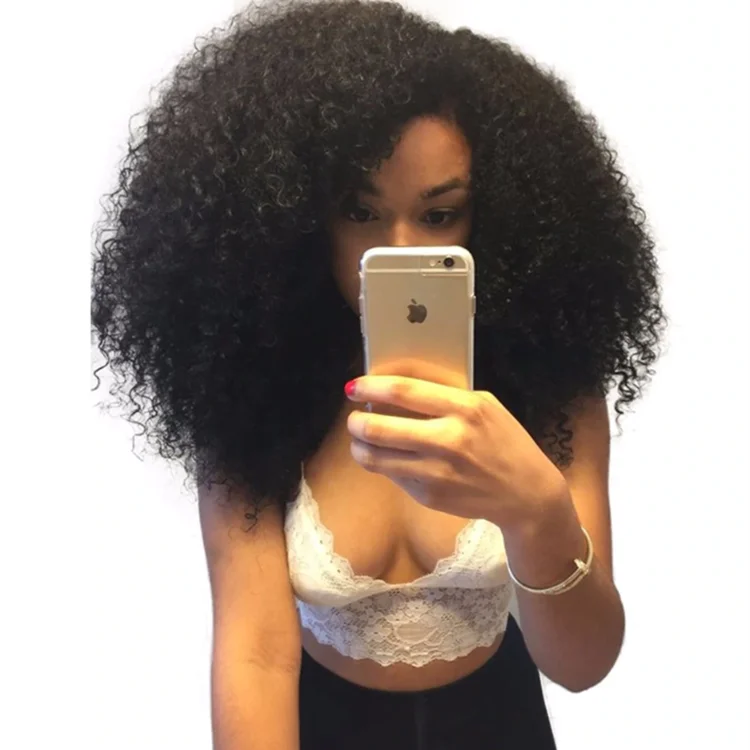 

9a grade Brazilian hair product afro kinky curly extension, deep curly human cuticle aligned raw mongolian Burmese curly hair