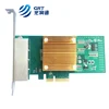 IEEE member 1Gbps Gigabit server adapter card I350-T4 PCI-E Quad RJ45 NIC card based on Intel I350AM4