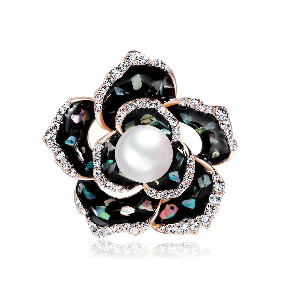 

Flower Brooch Pin for Women with Beautiful Created Crystal