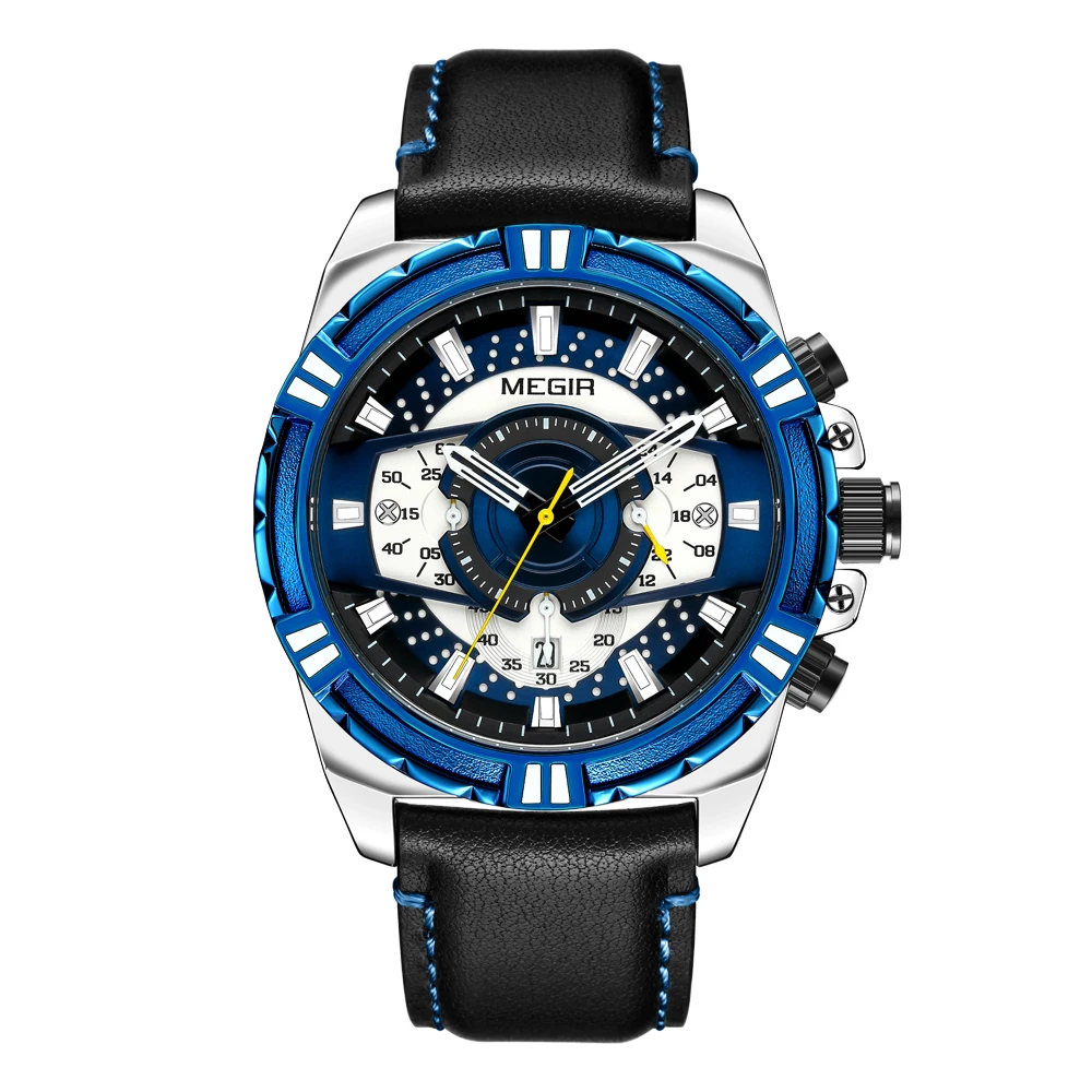 

New Arrival Megir Watch 2118 Chronograph Sport Quartz Wrist Watch For Men