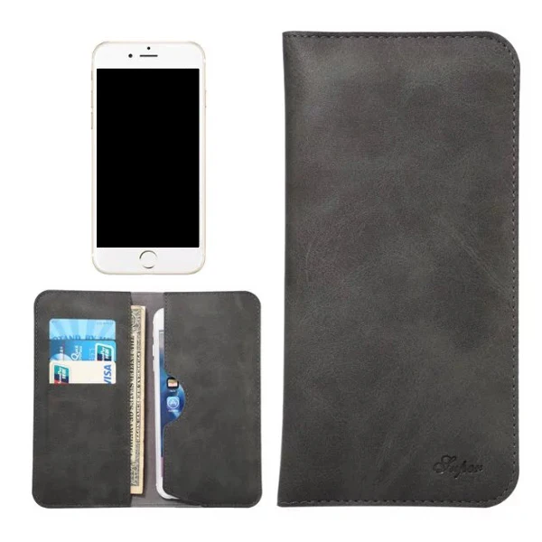 

Universal PU cowhide wallet protective phone case