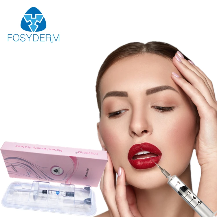 

Fosyderm 2ml Hyaluronic Acid Korea Dermal Face Filler 1ml Lip Filler Injections, Transparent