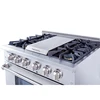 30 in. 4.2 cu. ft. Stainless Steel Convection oven Dual Fuel Range