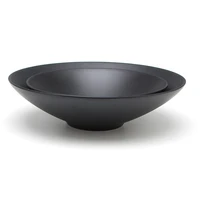 

Matte salad bowl black ceramic bowl lamian noodle bowl for restaurant use 8inch