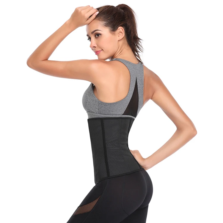 

Factory price tight black sweat belt waist trimmer, As shown