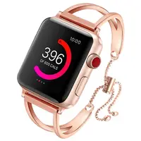 

Custom design stainless steel strap for apple watch iwatch band 38mm 40mm 42mm 44mm