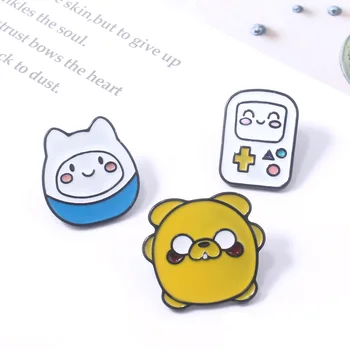 Aventura Lindo Tiempo Finn Y Jake De Dibujos Animados Broche De