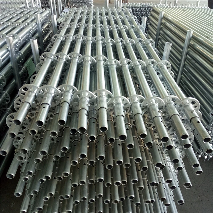 
Q345 steel layer ringlock scaffold system galvanized telescopic support used in construction for sale  (62100823342)