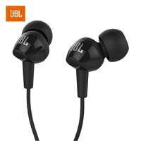 

JBL C100SI 3.5mm Wired In-ear earphones Stereo Music Headset Dynamic Earphone One Button Remote Hands-free with Microphone Black