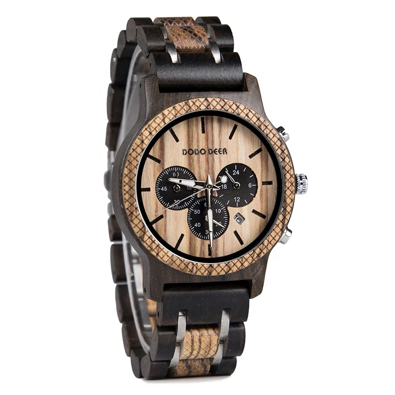 

DODO DEER Famous Brand Watches Men and Women Date Calendar Display Chronograph on Ali baba Metal Wood Watch OEM