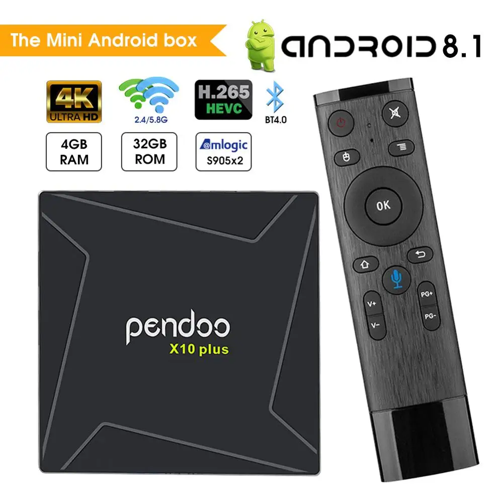 

New Android TV Box Pendoo x10 plus S905X3 4GB