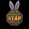 Easter bunny wooden rabbit family LED table decoration