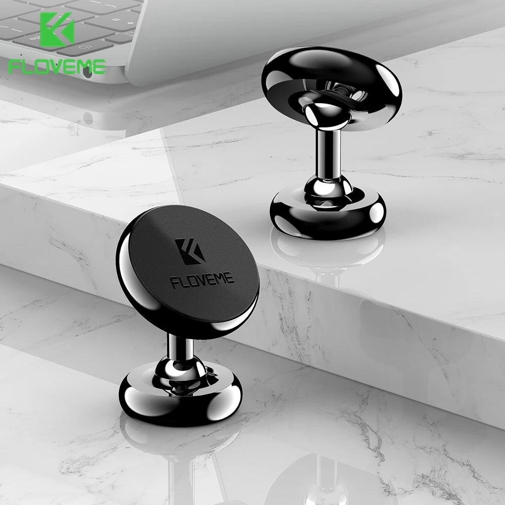 FLOVEME Free Shipping Bilateral adjustable rotatable Magnet Car phone holder mobile stand holder
