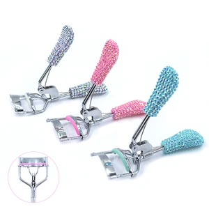 2019 new Wholesale private label gems handle eyelash curler