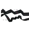 Eco Friendly Silicone Elastic Nylon Webbing for Garment Accessory Black Eacn Size 2 Yards have 2 size total 4 Yards black