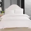 Twin or full or queen or king size luxury white Egyptian cotton 4pcs 60*80 330tc sateen bed linen bed set