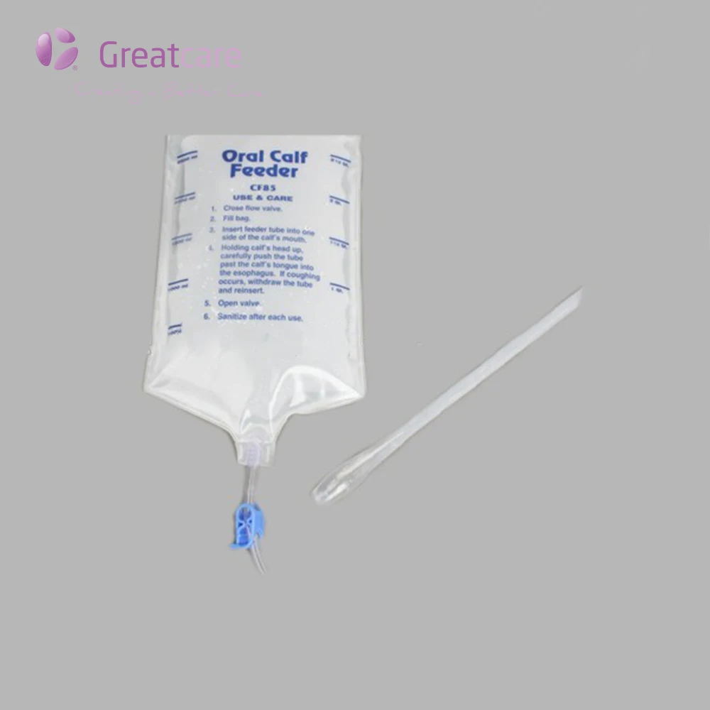 
Greatcare Medical Animal Husbandry Equipment Calf cow baby milk Feeder Bag calf feeding bucket 