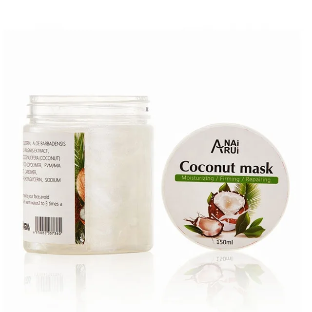 

OEM Cosmetic Manufacturers Wholesale Natural Organic Moisturizing Firming Coconut Facial Mask