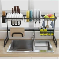 

standing Stainless Steel Over Sink Drying Rack Dish Drainer Rack for Kitchen