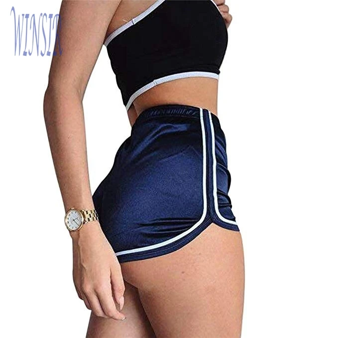 

Wholesale Yoga Gym Sports Wear Butt Lift Bubble Textured Polyester Spandex Draw String Scrunch booty Shorts for Girls, N/a