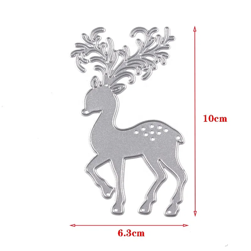 
Charming Deer Custom Scrapbooking & Paper Crafting Metal Curve Stencil Cut Die JT147 