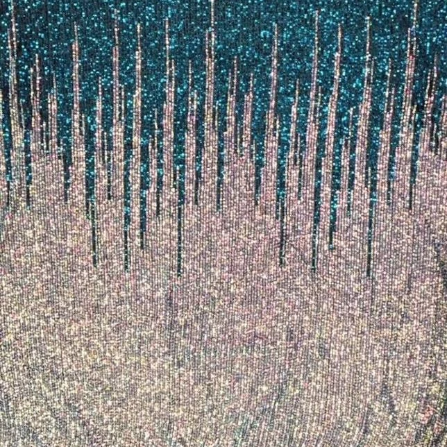 

2021 Bling bling full embroidery sequins new design lace fabric