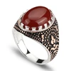 Wholesale Daily Wear Vintage Statement Dubai Faceted Black Big Single Stone Ring Jewellery