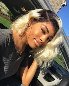 Wholesale raw virgin hair 613 blonde human hair full lace wig