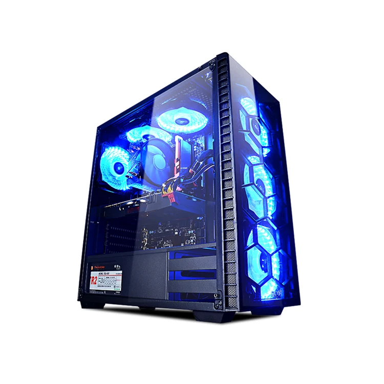 

Ningmei Latest AMD R7 2700/GeForce GTX1660 DDR4 16G Liquid Cooled Gaming PC Desktop Computer, Black