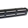 network amp cat6 cat5e 12 24 48 port patch panel 8p8c rack mount type snap-in style