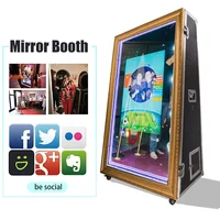 

Best Seller Touch Screen Magic Phtobooth Mirror Selfie Led Sticker Photo Booth Cabinet