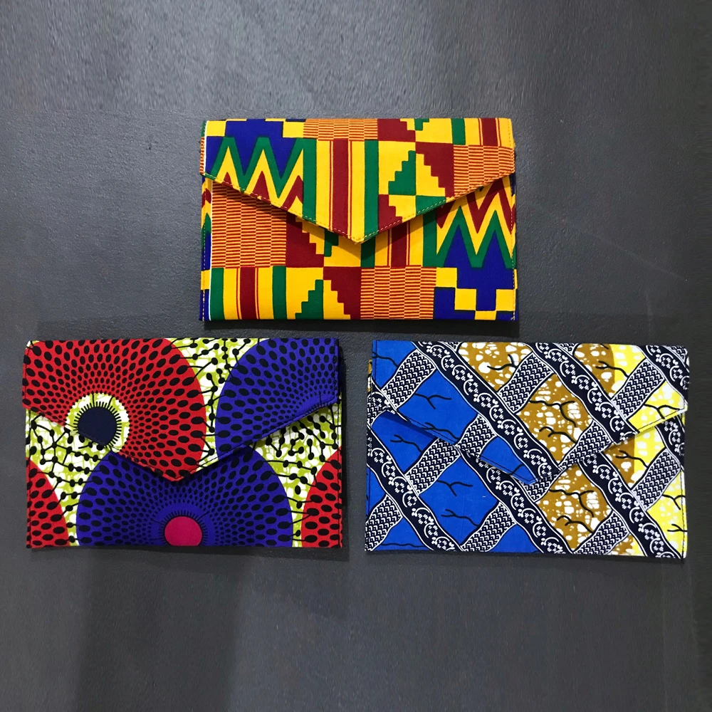 

2021 Fashion African Print Handbag Envelope Bag for Ladies African Casual Bag with Chain