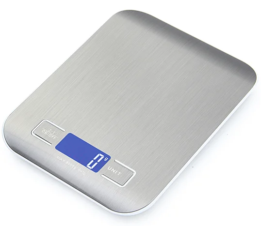 

Best Selling Platform Weighing Scale 5kg 1g Household Digital Kitchen Food Scale Digital LCD Digital Display Weight Measuring, Sliver