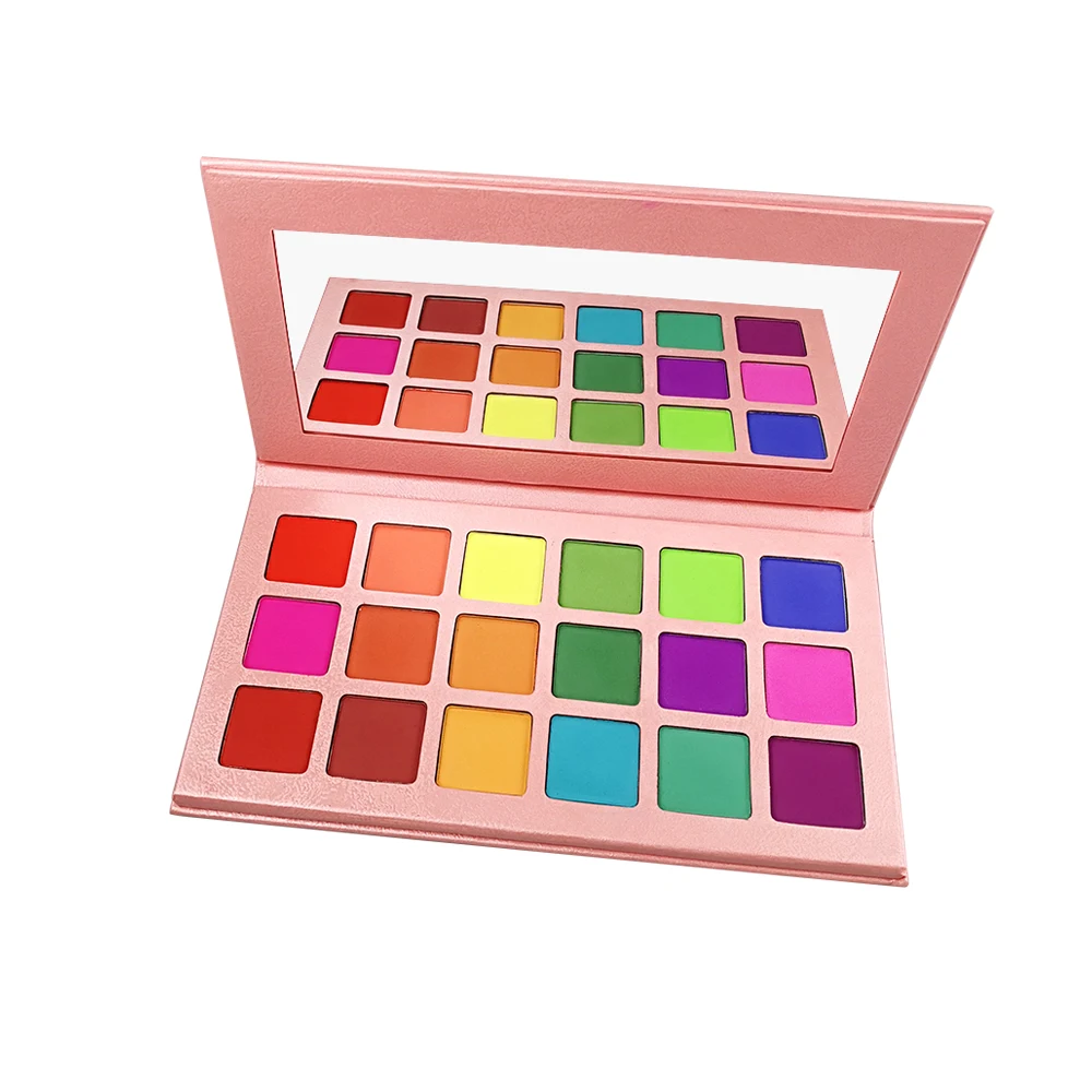 

2020 Custom Eyeshadow Palette OEM Private Label Cosmetics Makeup 18 Color Eyeshadow