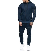 

OEM Men's Sets 2018 Fashion Sportswear Tracksuits slim fit men's gym hoodies